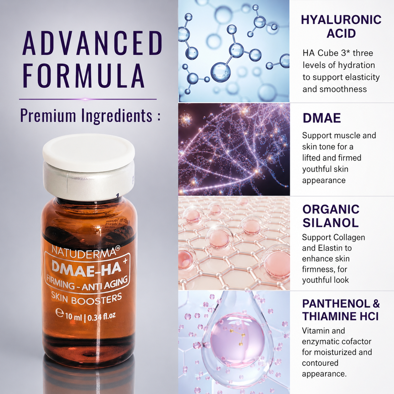 NATUDERMA DMAE + HA Firming - Microneedling & Mesotherapy Serum
