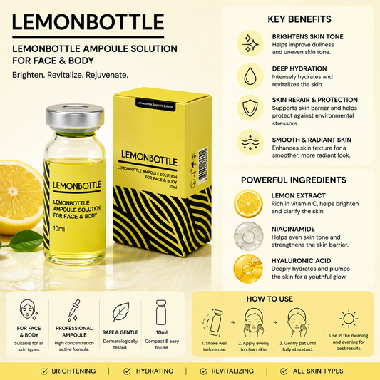 LEMONBOTTLE Lipolysis Ampoule Solution - Advanced Face & Body Contouring