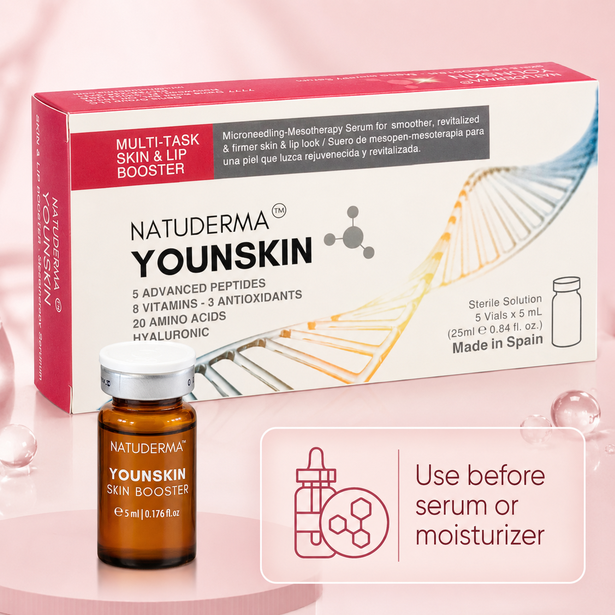 NATUDERMA YoungSkin Peptides - Microneedling & Mesotherapy Serum