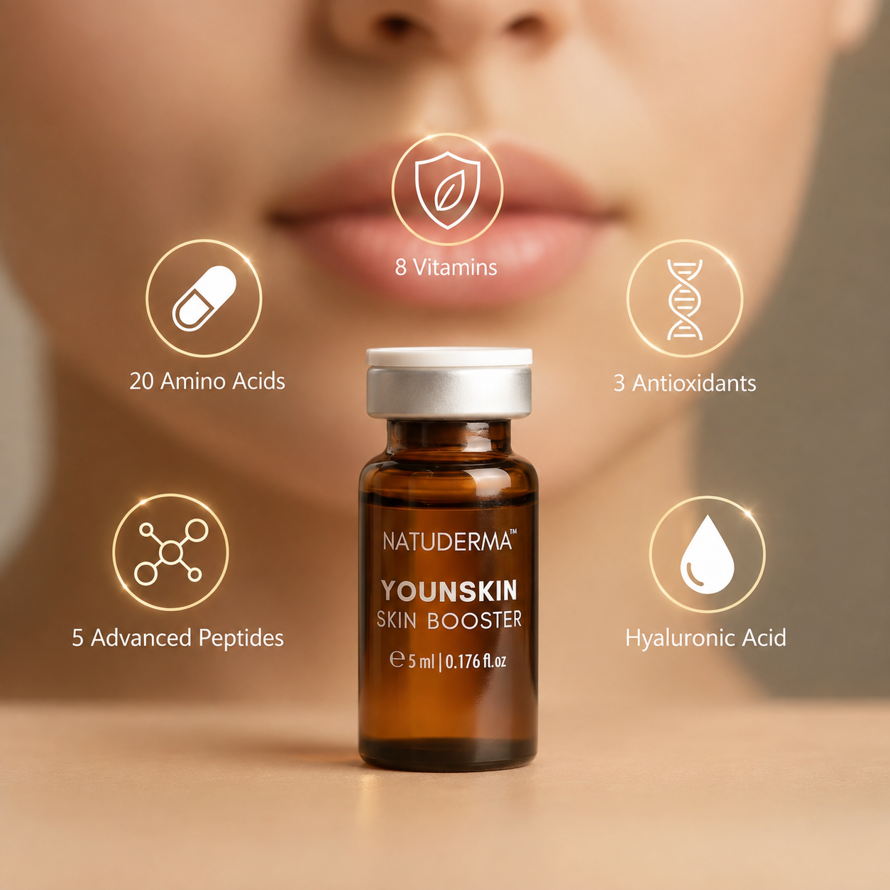 NATUDERMA YoungSkin Peptides - Microneedling & Mesotherapy Serum