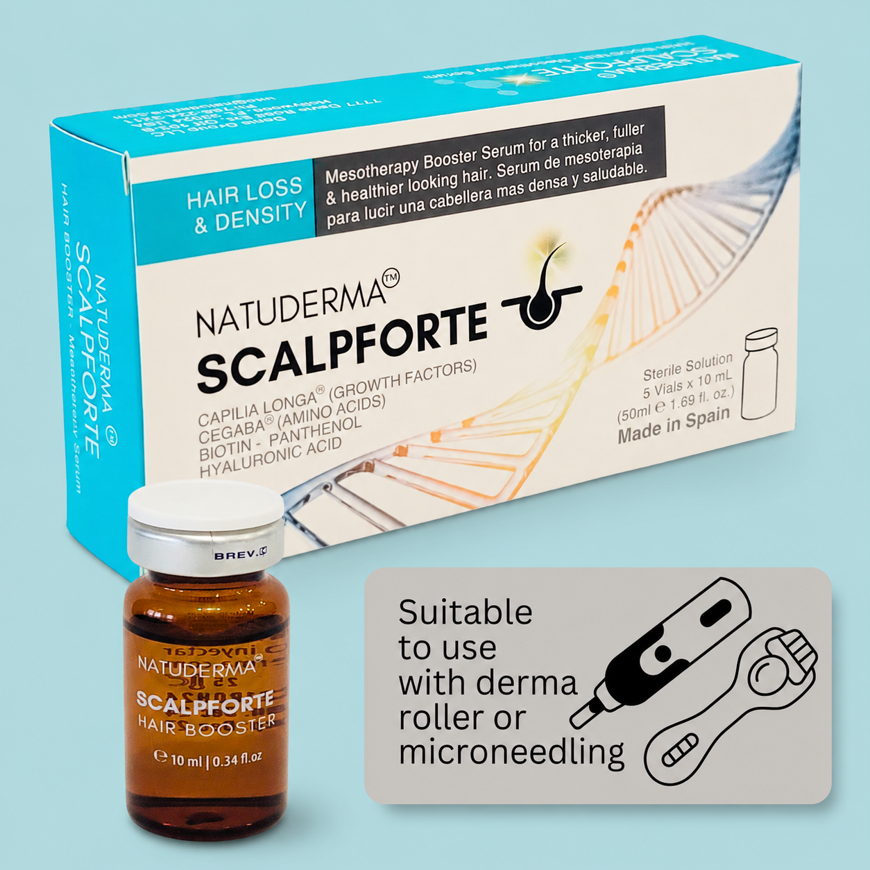 SCALPFORTE Exosomes Hair Loss & Growth - Microneedling & Mesotherapy Serum