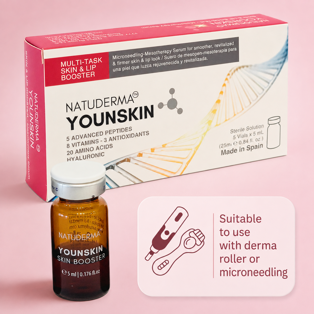 NATUDERMA YoungSkin Peptides - Microneedling & Mesotherapy Serum